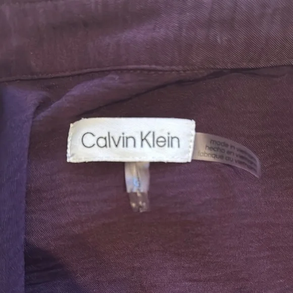 CK Women's Purple Wrap Top - NWOT - Picture 6 of 7